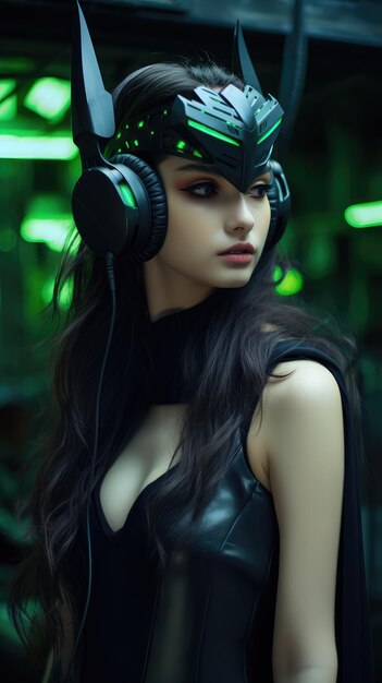 Cyberpunk anime ragazza più sorprendente e di tendenza HD carta da parati