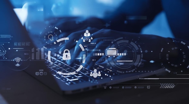cybersecurity concept user privacy security and encryption secure internet access future technolog