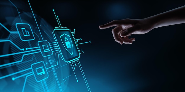 Cybersecurity Protezione dei dati Tecnologia aziendale Concetto di privacy