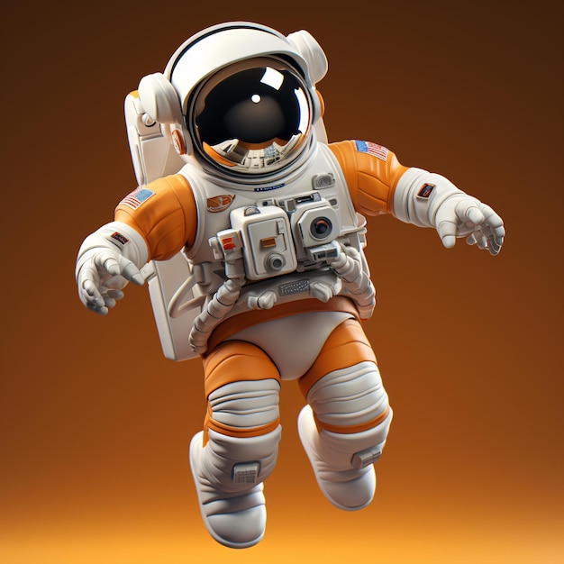 D Collezione di personaggi degli astronauti