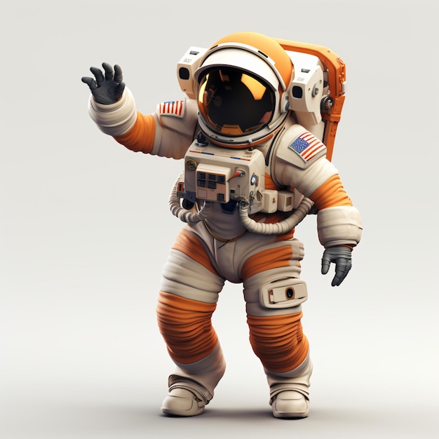 D Collezione di personaggi degli astronauti