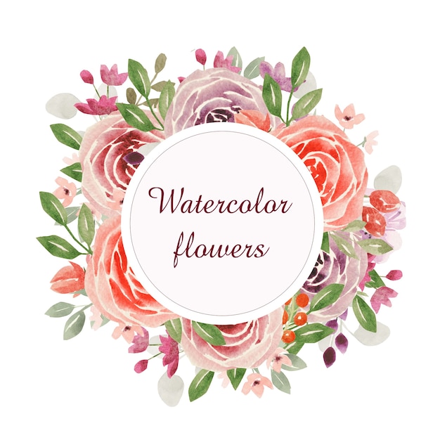 da fiori e foglie, illustrazioni ad acquerello, cornici di fiori, design di carte, quaderni, prodotti stampati