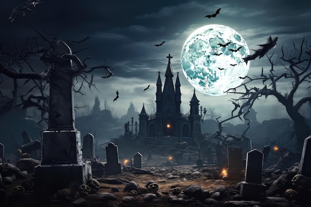 Da un cimitero a un castello In una notte oscura e spaventosa