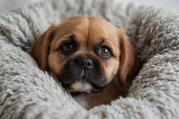 da vicino di un animale domestico carino e divertente