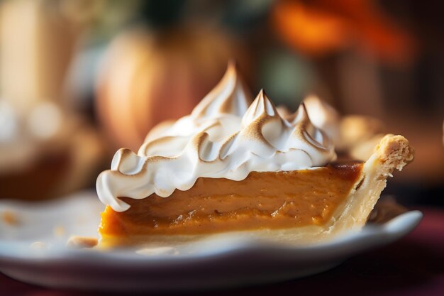 da vicino una deliziosa torta di zucca