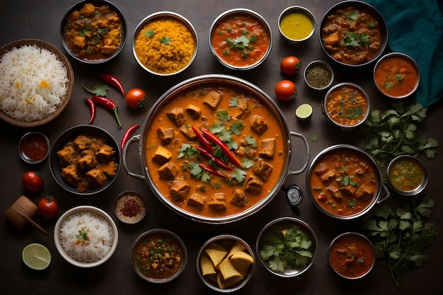 Dai curry piccanti ai biryani aromatici, esplora l'essenza della cucina indiana