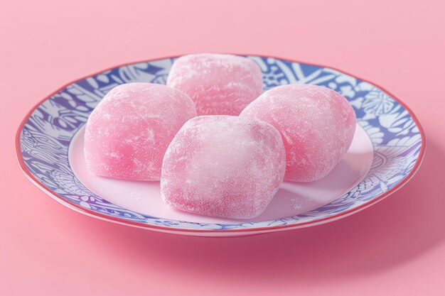 Daifuku mochi sullo sfondo