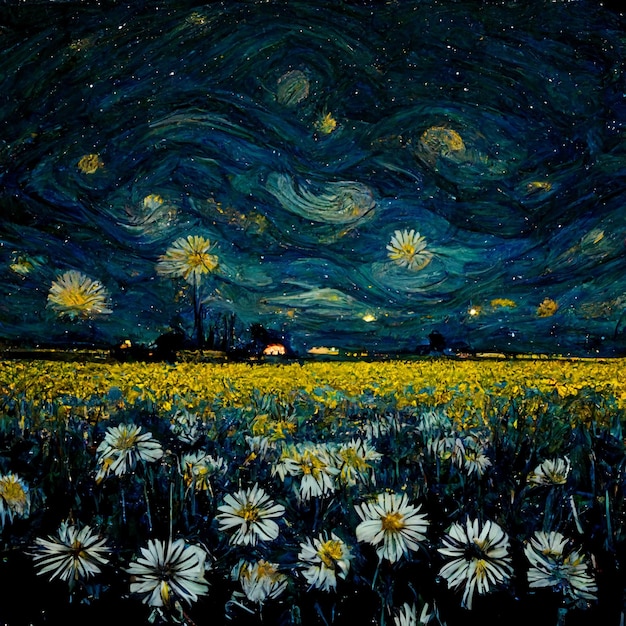 Daisy Fields sotto una notte stellata