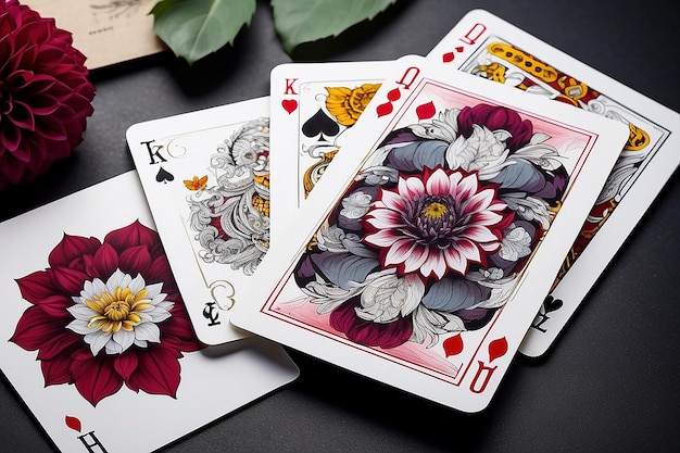 Dalia Flower Set di carte da gioco