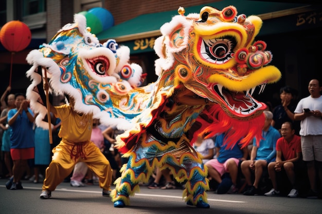 Danza del drago durante il Capodanno cinese