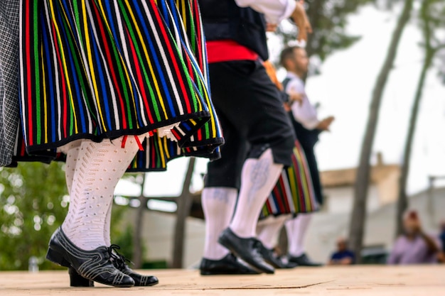 Danza folcloristica Costumi tradizionali spagnoli