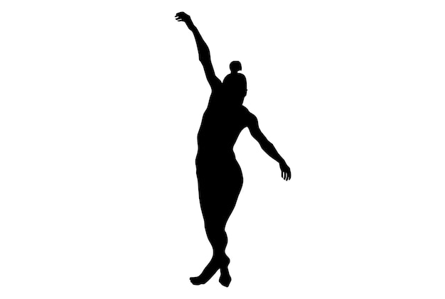 Danza silhouette danza persona schizzo ombra ballerino arte