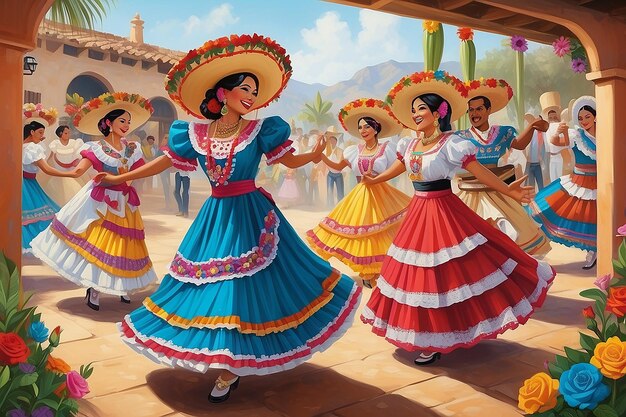 Danzatori tradizionali messicani