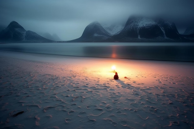 Dark Winter Beachscape