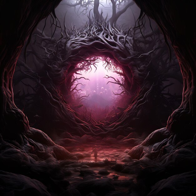 Dark World Tree e Scopri un accattivante capolavoro Venture Book Cover Wall Art POD Epic Beauty