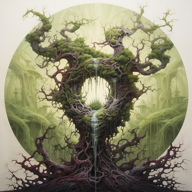 Dark World Tree e Scopri un accattivante capolavoro Venture Book Cover Wall Art POD Epic Beauty