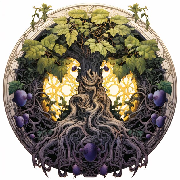 Dark World Tree e Scopri un accattivante capolavoro Venture Book Cover Wall Art POD Epic Beauty