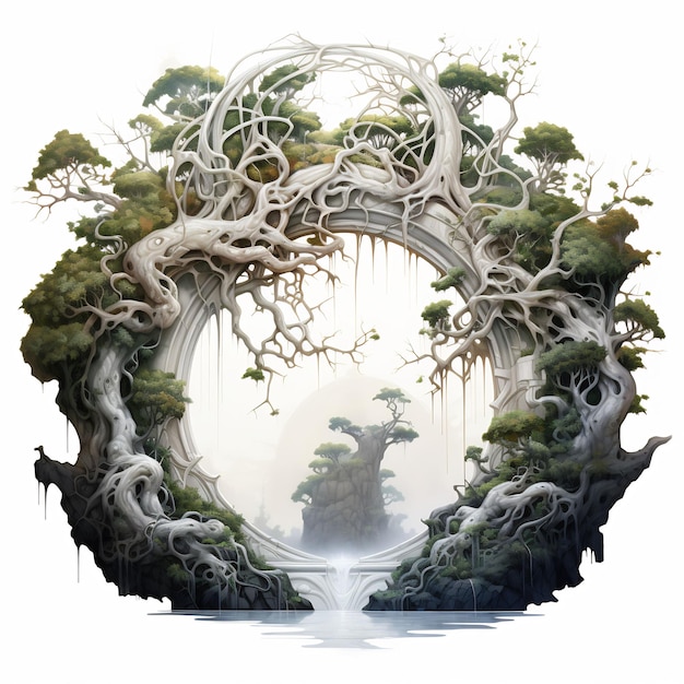 Dark World Tree e Scopri un accattivante capolavoro Venture Book Cover Wall Art POD Epic Beauty