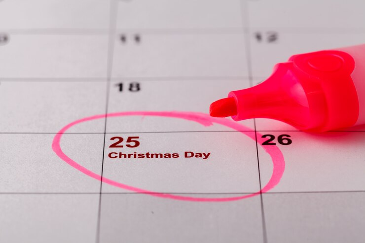 data sul calendario con pennarello rosso