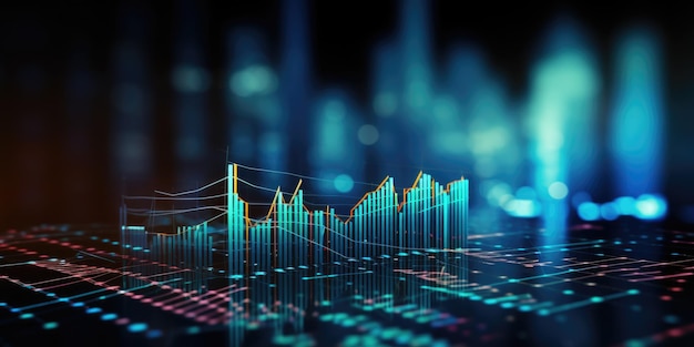 Dati finanziari grafico grafico rapporto statistica ricerca di marketing bellezza