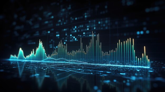 Dati finanziari grafico grafico rapporto statistica ricerca di marketing bellezza