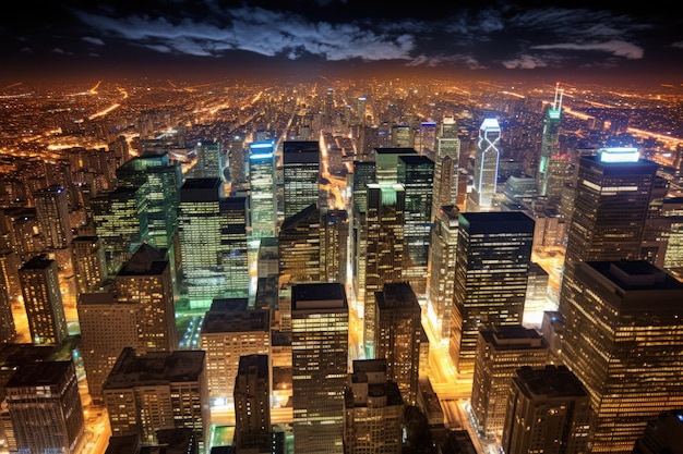 Dazzling City Nightscape IA generativa