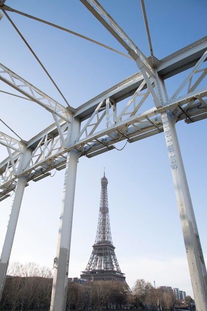 Debilly Bridge e Torre Eiffel Parigi Francia