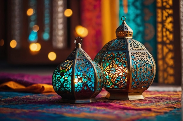 Decorati colorati e festivi del Ramadan
