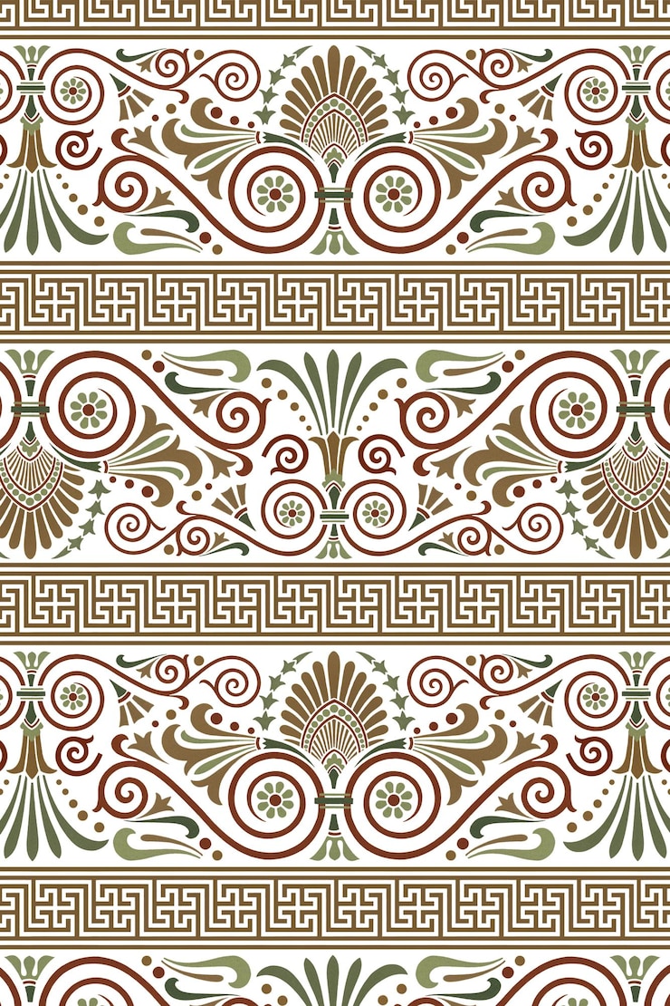 Foto decorativo antico greco modello chiave sfondo png