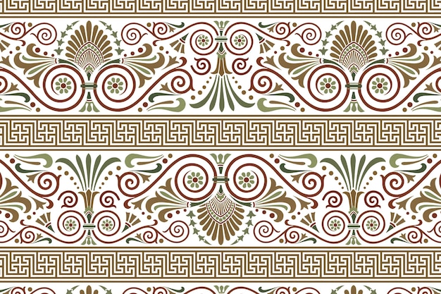 Decorativo antico greco modello chiave sfondo png