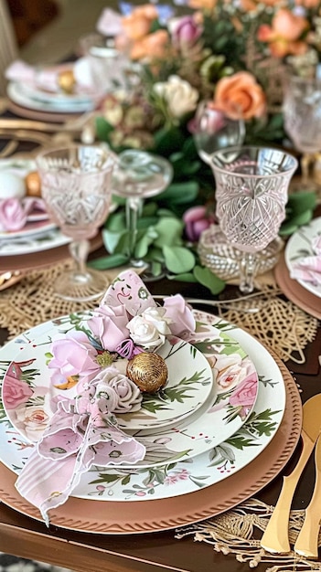 Decorazione del tavolo da cottage tavoli da vacanza paesaggio e tavolo da pranzo rosa decorazione di eventi formali per la celebrazione della famiglia del matrimonio stile inglese country e domestico