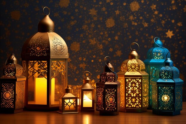 Decorazione delle notti luminose del Ramadan