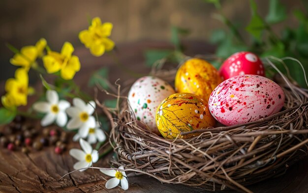 Decorazione di buon giorno di Pasqua colorata eg