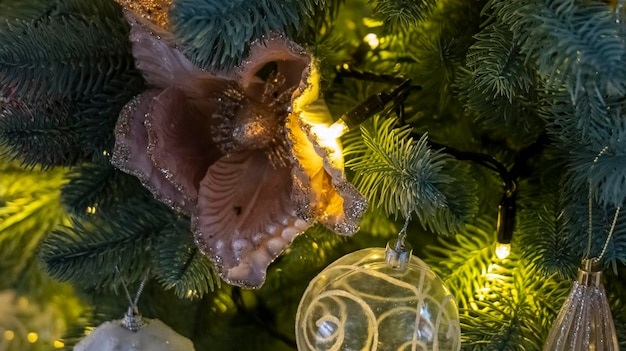 Decorazione di Capodanno decorazione di Natale da vicino