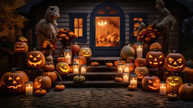 Decorazione di Halloween all'aperto