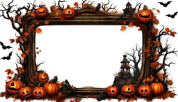 Decorazione di Halloween clipart su sfondo bianco isolato