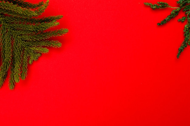 Decorazione di sfondo natalizio con albero di natale