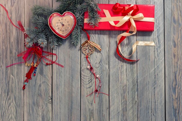 Decorazione di una tavola di Capodanno o Natale