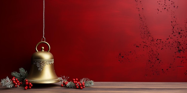 decorazione natalizia con campana