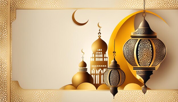 Decorazione Ramadan saluti islamici bellissimo design sfondo illustrazione