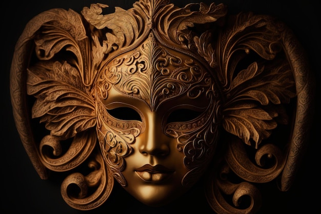 Decorazione tradizionale della maschera per il carnevale a Venezia