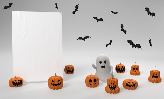 Decorazioni di Halloween con il fantasma