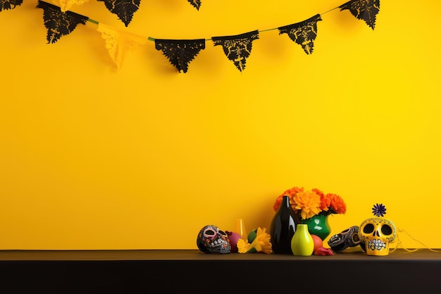 Decorazioni di Halloween per il giorno dei morti