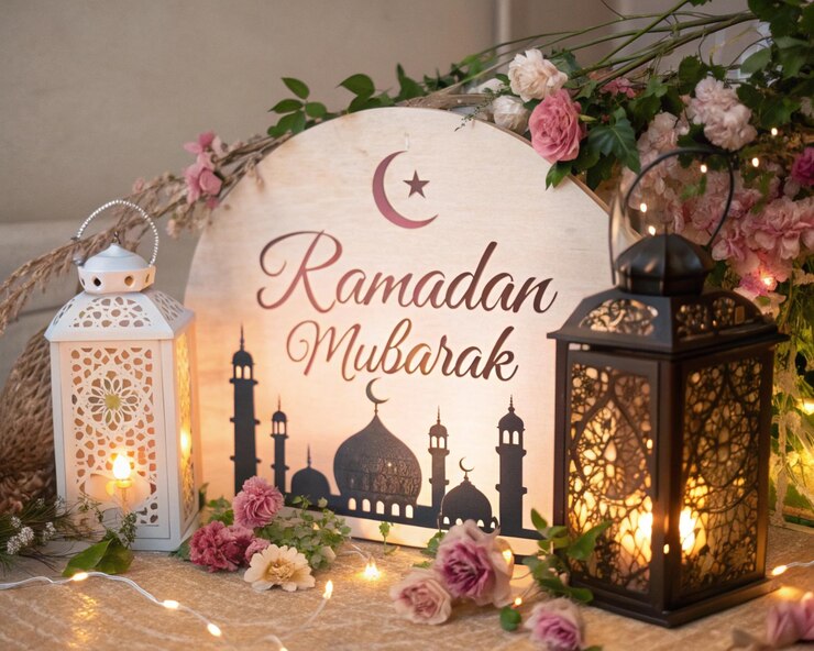 Foto decorazioni di ramadan mubarak