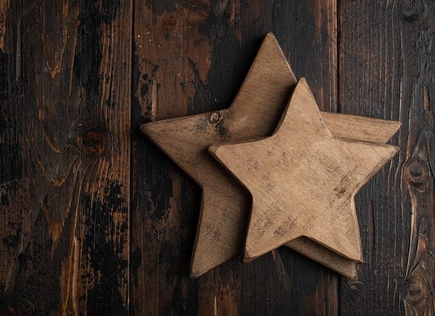 Decorazioni in legno per stelle di Natale