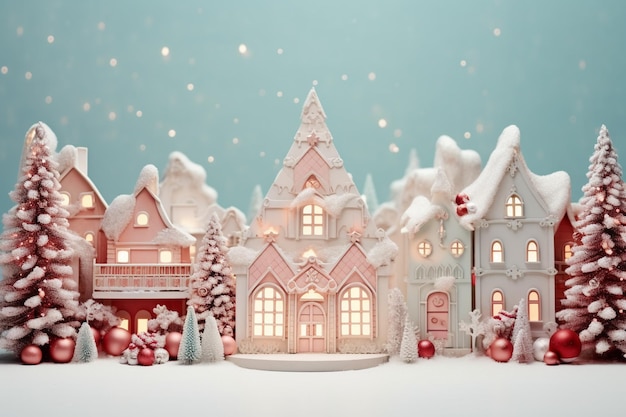 decorazioni natalizie a casa festeggiamenti di Natale e Capodanno per la festa in vacanza