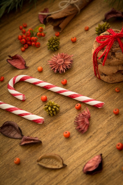 Decorazioni natalizie con dolci