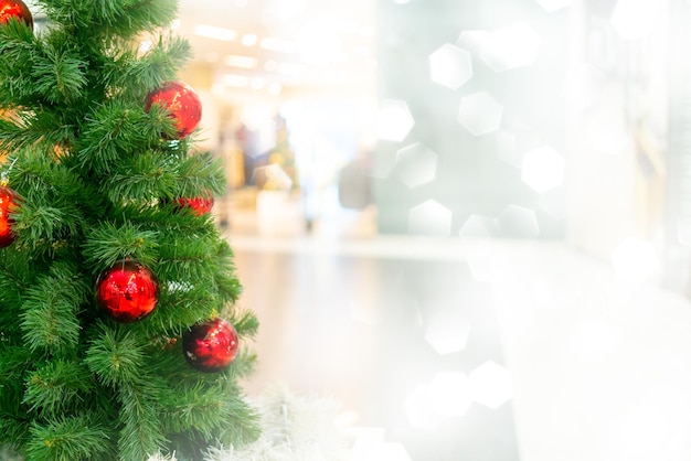 Decorazioni natalizie per l'albero di Natale Sfondo natalizio