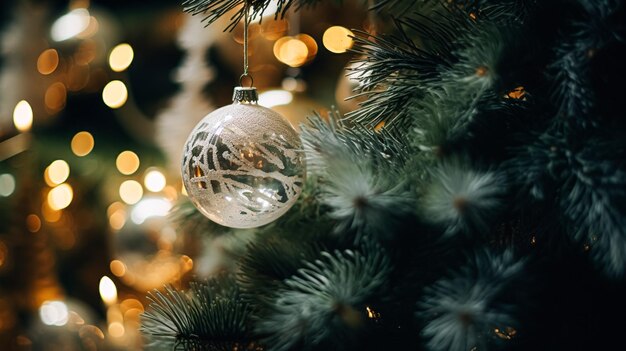 Decorazioni per l'albero di Natale per il cottage di campagna inglese decorazione della casa casa in campagna e celebrazione delle vacanze