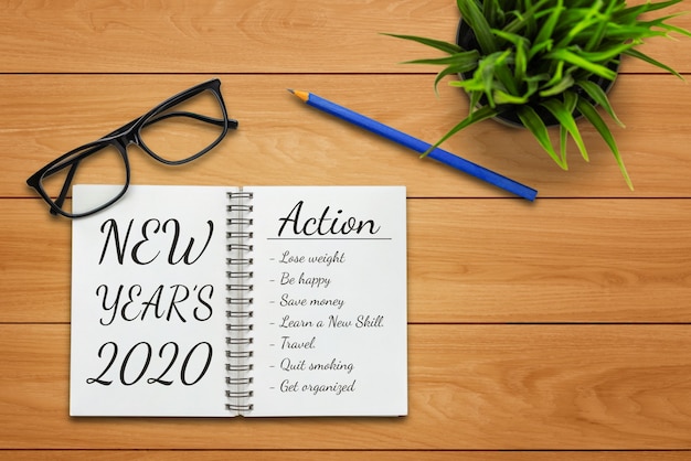Definizione degli obiettivi dell'elenco degli obiettivi di risoluzione del nuovo anno 2020